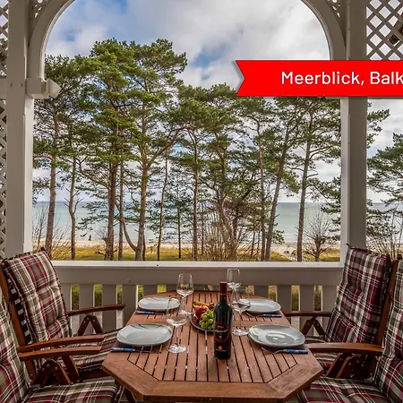 Appartement Strandidyll 6, Balkon Mit Meerblick