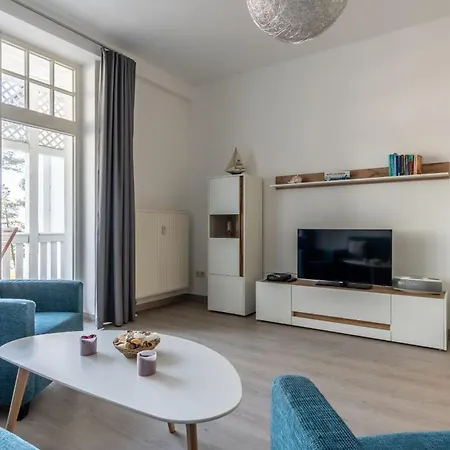 Appartement Strandidyll 6, Balkon Mit Meerblick Binz